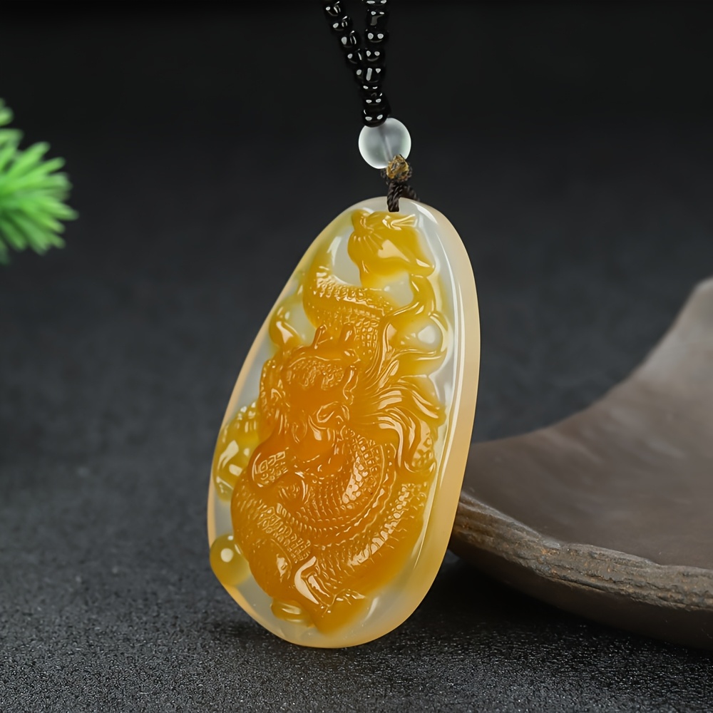 Trendy Agate Pendant Charm Necklace